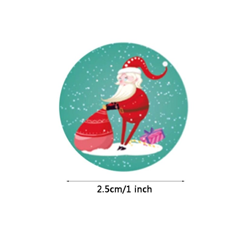 500 stk god jul håndlaget klistremerke kortboks pakke santa takk etikett forsegling klistremerker bryllupsfest forsyninger