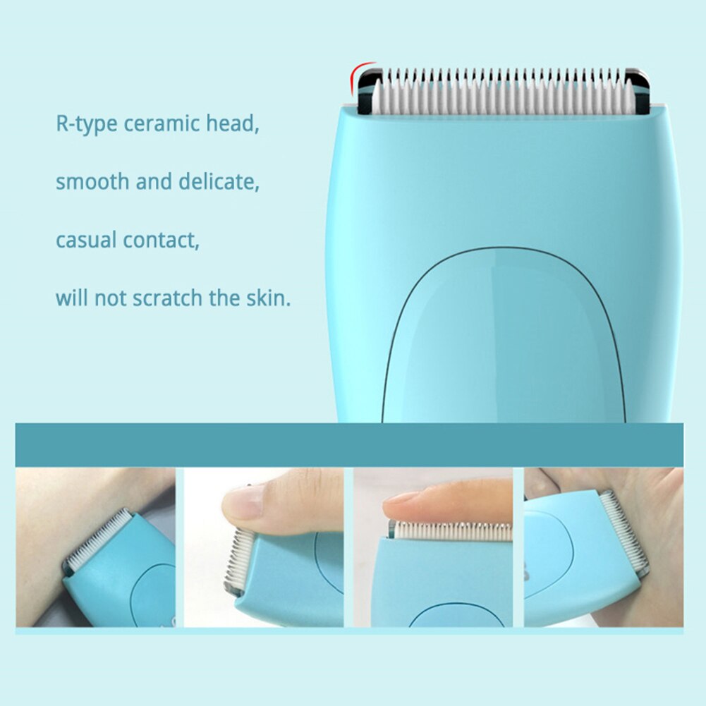 Baby Haar Haarschneidemaschine USB Aufladbare Elektrische Haar Cutter Sicher Trimmer mit 3Stck führen Kämme Geräuscharm für freundlicher freundlicher zubehör