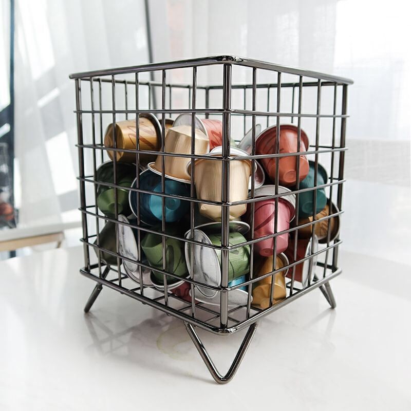 Universal kaffekapsel opbevaring simpel kaffekop kurv kaffe pod arrangør holder til hjemmecafé hotel: 2