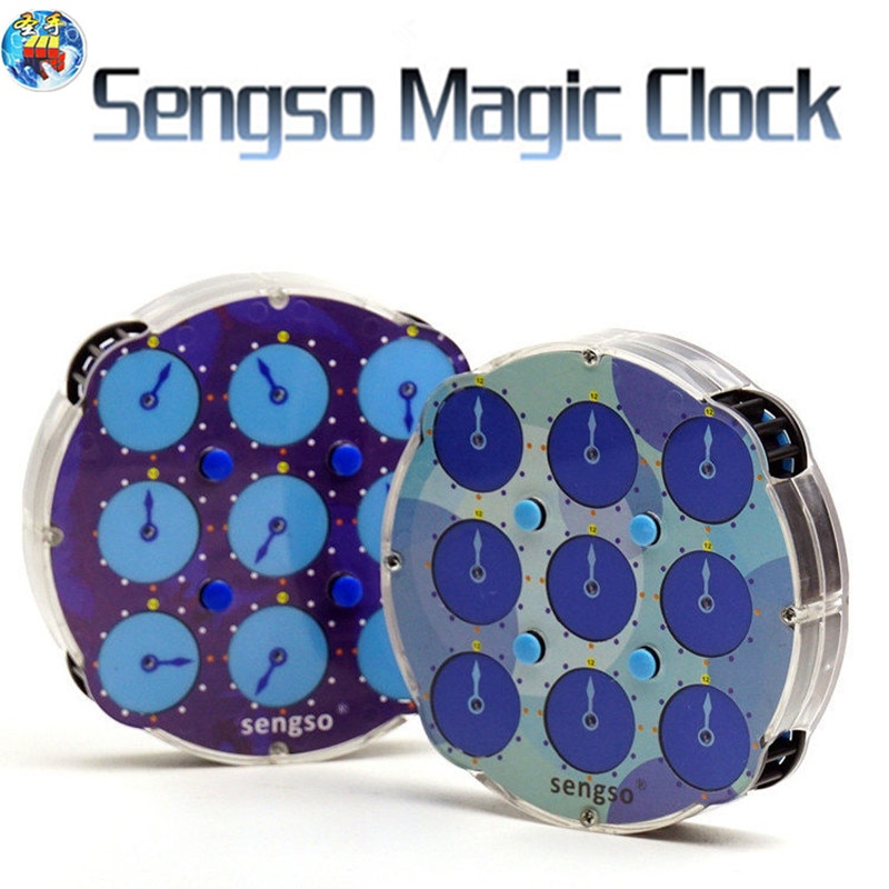 SengSo orologio magnetico blu shengshou orologio magneti puzzle cubi orologio magico professionale cubi velocità di velocità giocattoli per bambini