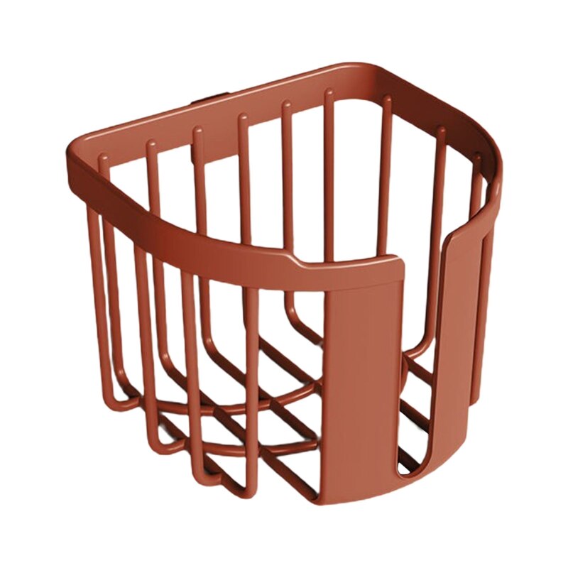 Uchwyt ścienny robić przechowywania tkanek dziurkacz bezpłatny uchwyt na papier toaletowy robić domu kuchnia łazienka rysować papier dziurawy półka N1HF: czerwony