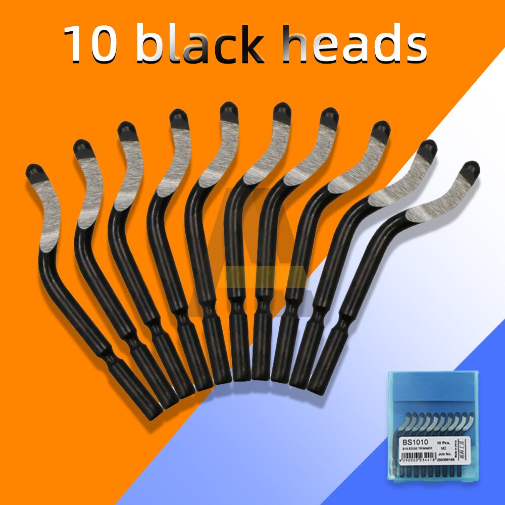 Håndtag grat metal reparation afgratning værktøjssæt 11pc afgratningsbit roterende afgratningsblade fjerner håndafgratet til træ plast
