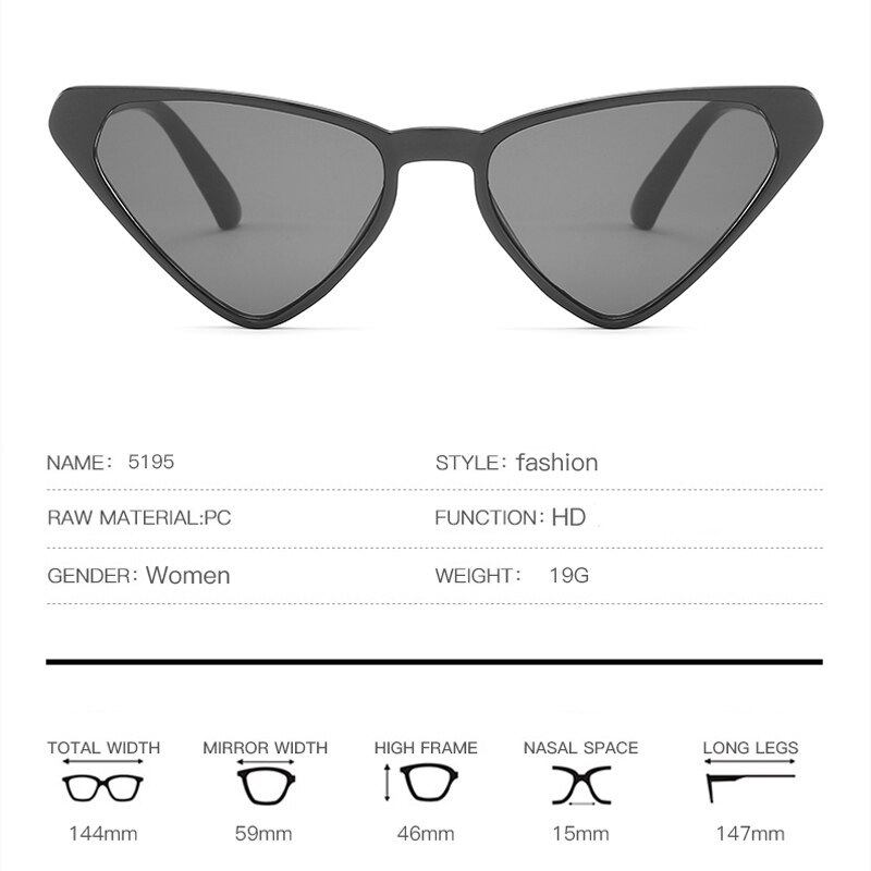 Cat eyes wandelzonnebril dames retro vintage zonnebril heren toerisme auto zonnebril casual acryl  uv400