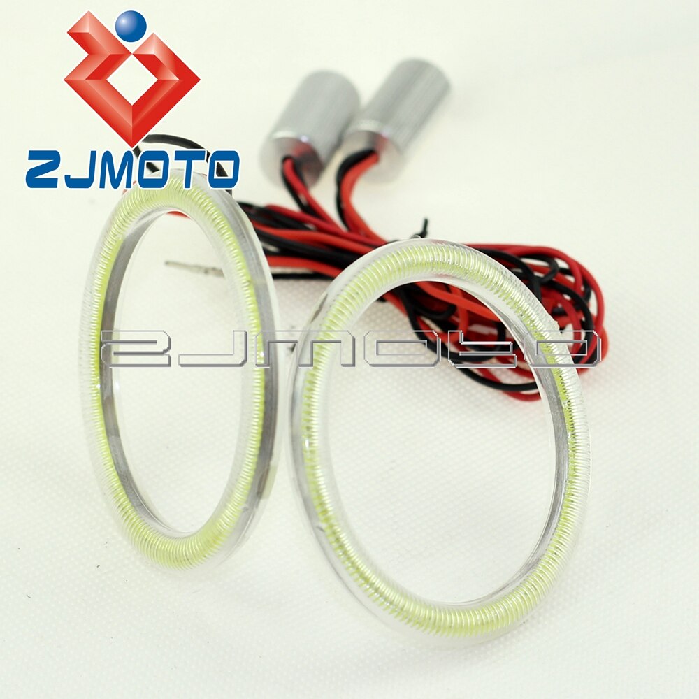 Cob 12V-24V Dc 72Mm Led Auto Motorfiets Angel Eyes Halo Ring Light Wit