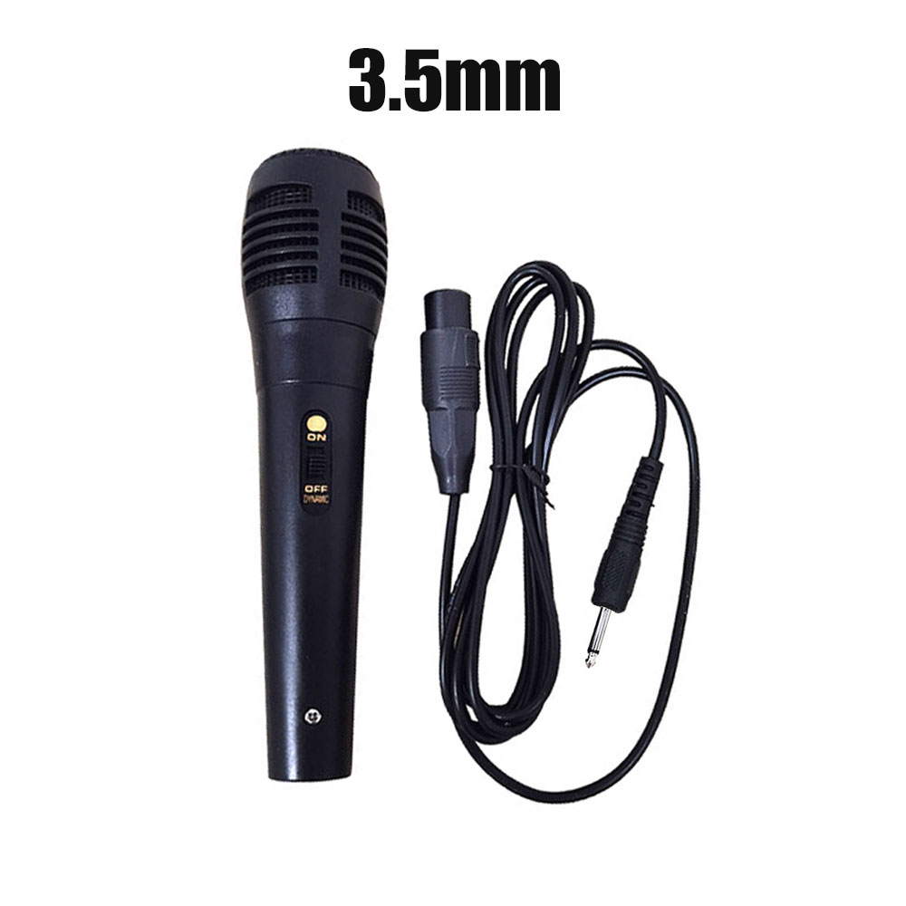 Bluetooth altavoz con cable micrófono 3,5mm karaoke micrófono a prueba de golpes micrófono incorporado anti-ruido de algodón: Verde