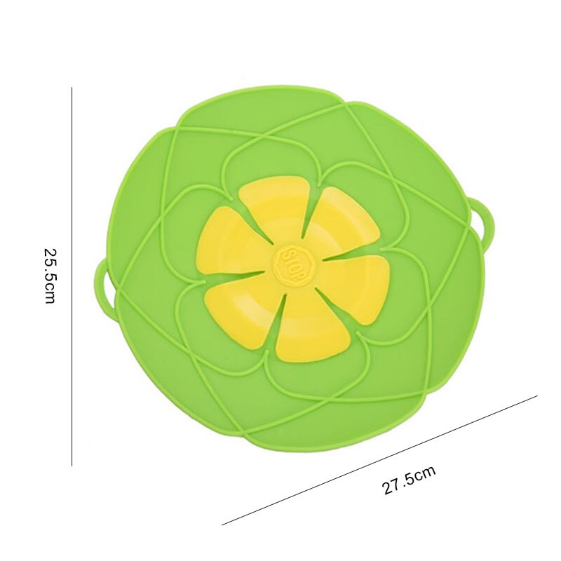 Silicone Anti-spill Boiling Pot Lid Home Splash-proof Kitchen Dust-proof Silicone Cap Sub-flower Type Anti-spill Pot Lid