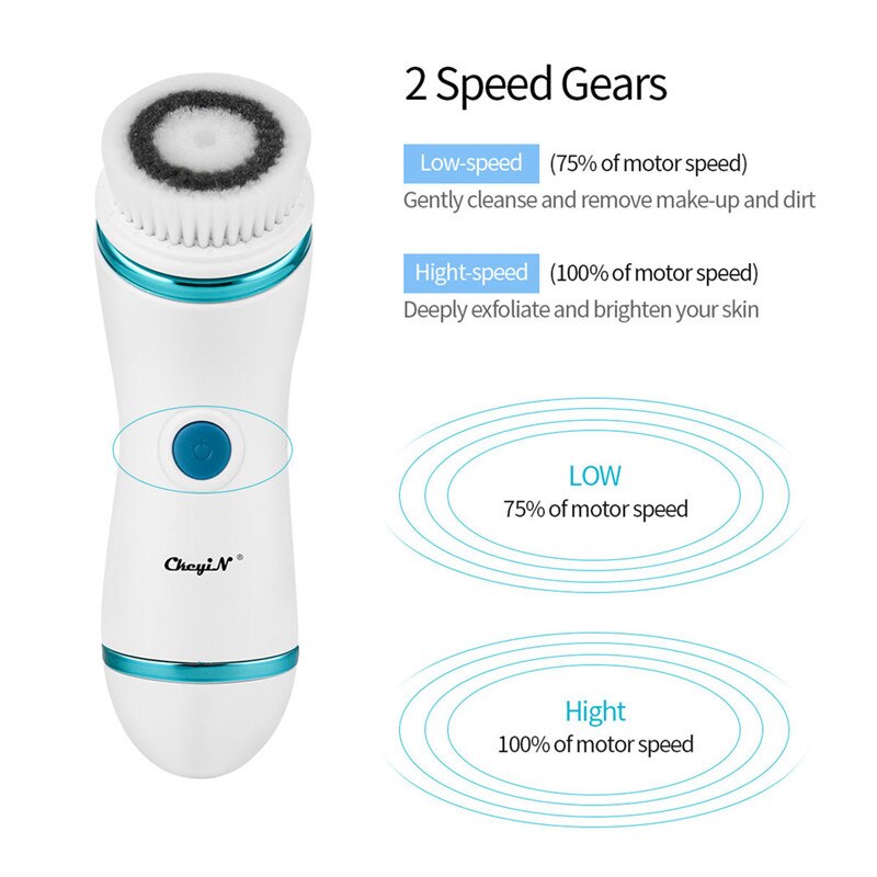 CkeyiN – brosse électrique de nettoyage du visage 4 en 1, épurateur de peau, nettoyage en profondeur du visage, Machine à éplucher, nettoyeur de pores, rouleau masseur 46