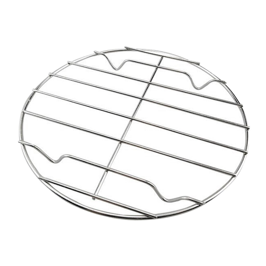 2 stuks roestvrijstalen barbecue grill kook bbq vervanging rond 25,28cm, voor bakplaat, ovenbestendig,