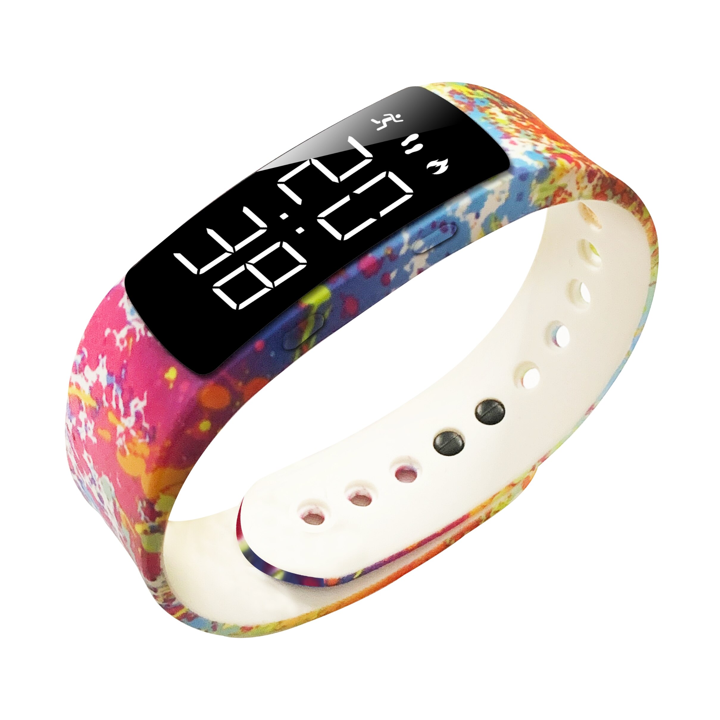 2020New Smart Horloge Mannen Wekker Sport Waterdichte Smart Armband Mannen Chronograaf Passometer Sleep Tracker Kinderen Armband: Graffiti