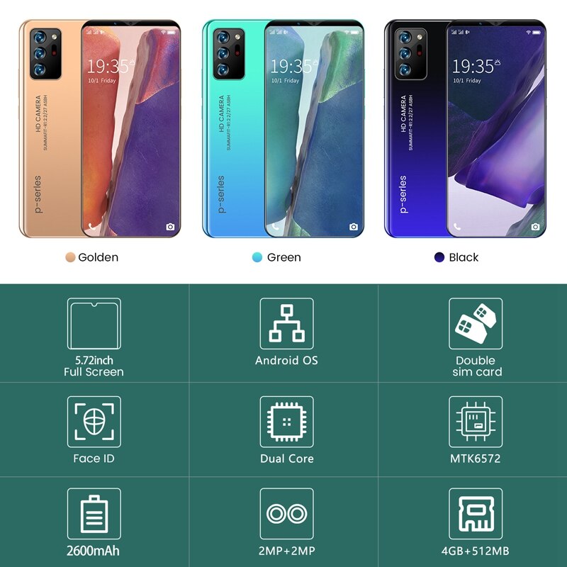 Smartphone Note20 Plus, 5,72 pulgadas, MTK6572, Dual-Core, 512MB + 4GB de memoria, tarjeta Dual, modo de reposo, Android 4,4, 2, enchufe europeo