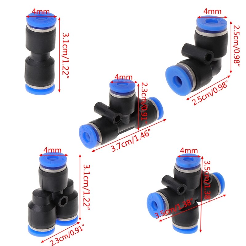 Aquarium CO2 Tube Connector Fish Tank System Quick Joint Adapter Control Trachea