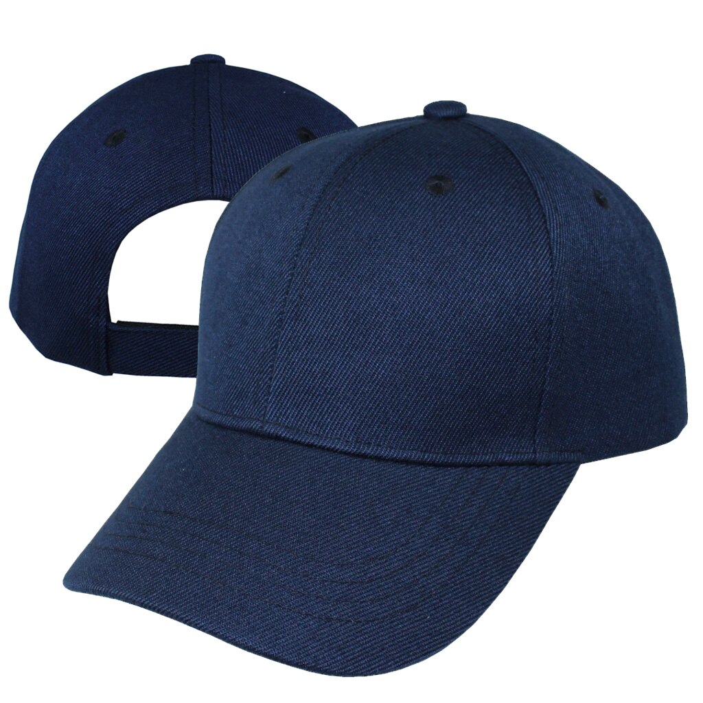 Gorra de béisbol Lisa ajustable Unisex, sombrero clásico de 6 paneles, ropa deportiva para exteriores, 10 colores: Navy