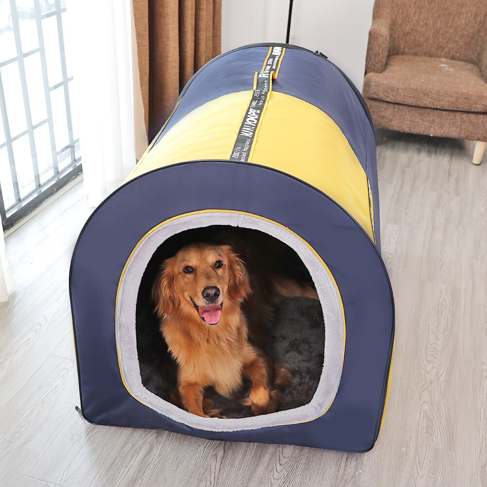 Hoopet Haustier Großen Hund Bett Zelt Haus Warme Weiche Nest Welpen Zwinger Sofa Katze Haus Katze Schlafsack Bett