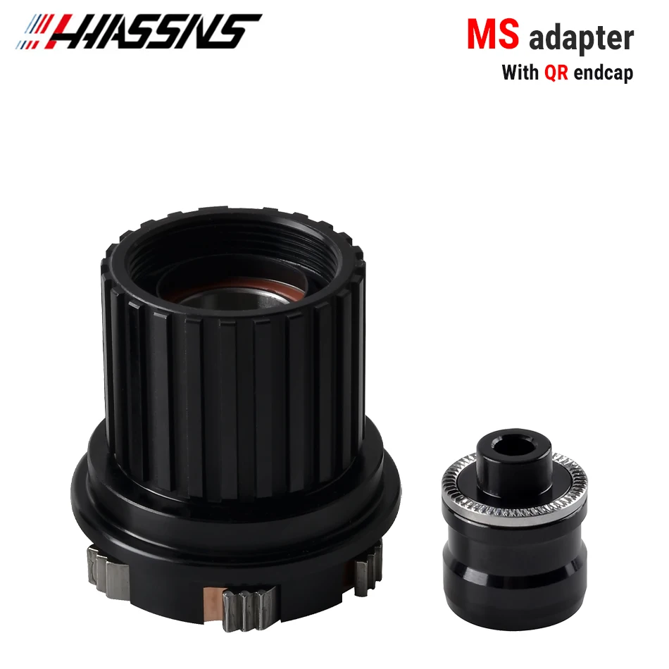 HASSNS PRO7 Mtb Cube XD MS Micro Spline Adapter Freehub QR/THRU Cap 8/9/10/11/12 Speed Bushing: Light Grey