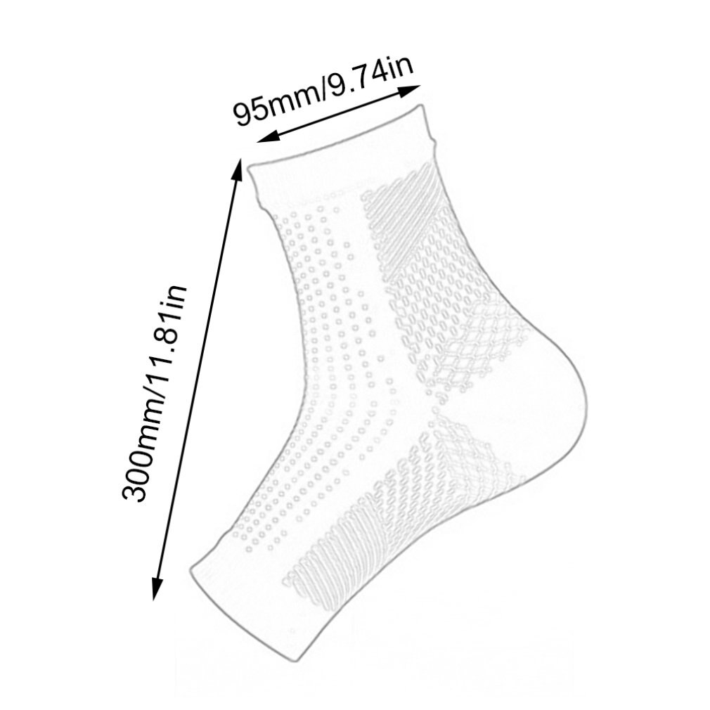 Proteção confortável esportes meias de compressão tornozelo suporte mangas de pé atividades ao ar livre náilon elástico basquete
