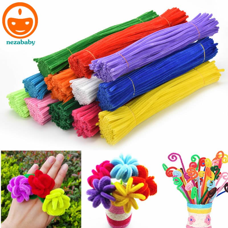 100PCS Multicolour Chenille Stelen Chenille Kinderen Handgemaakte Materialen DIY Handgemaakte Speelgoed Kinderen Handwerk Speelgoed DY15
