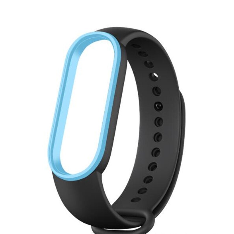 For Mi Band 5 Bracelet Strap Miband 5 Sport Strap Double Color Replacement Silicone Wrist Straps For Xiaomi Mi Banda Smartband: R