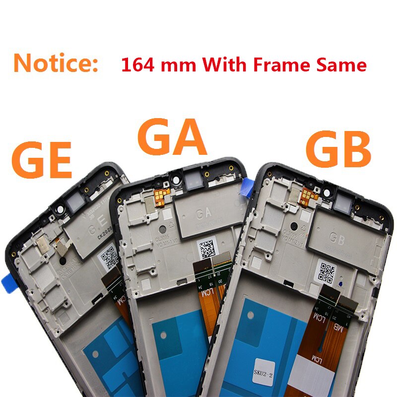 Pantalla LCD con marco para móvil, digitalizador de pantalla táctil para Samsung Galaxy A02s A025M A025F/DS A025G/DS A025G