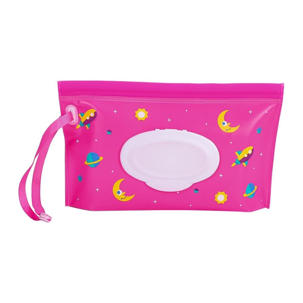 Milieuvriendelijke Snap Band Baby Doekjes Box Draagbare Clamshell Cosmetische Houder Herbruikbare Navulbare Draagbare Baby Doekjes Container: D