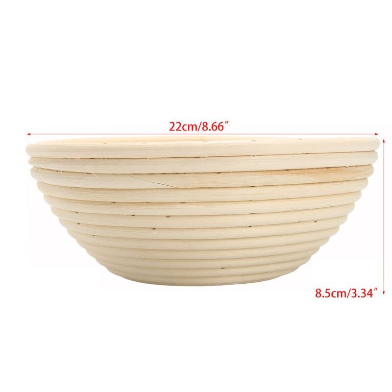 1 ensemble de panier à pain Banneton de 9 pouces avec doublure amovible et grattoir pour boulanger