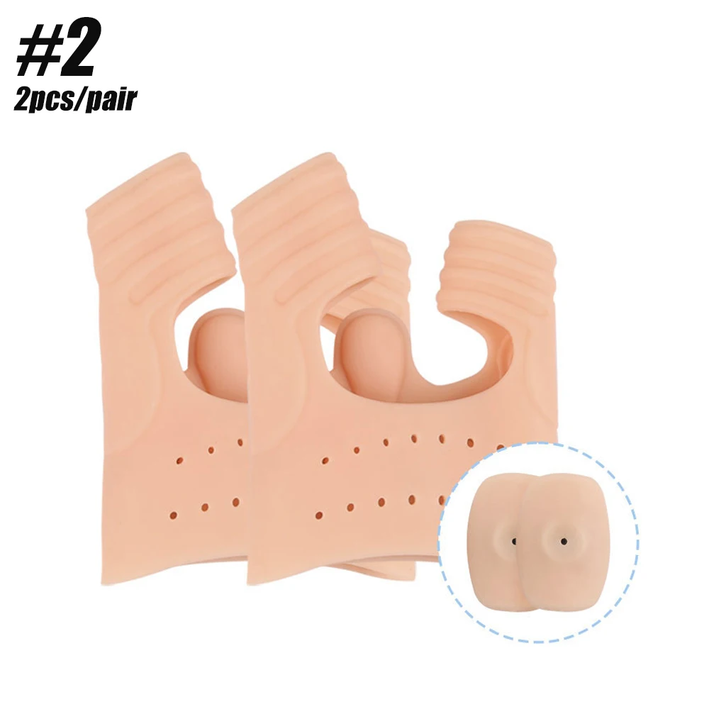 Ballen Korrektor, orthopädische Ballen Schiene Hallux Valgus Korrektoren Separator halb Socken Ballen Ärmel Zehengelenk Schutz Pad: Grau