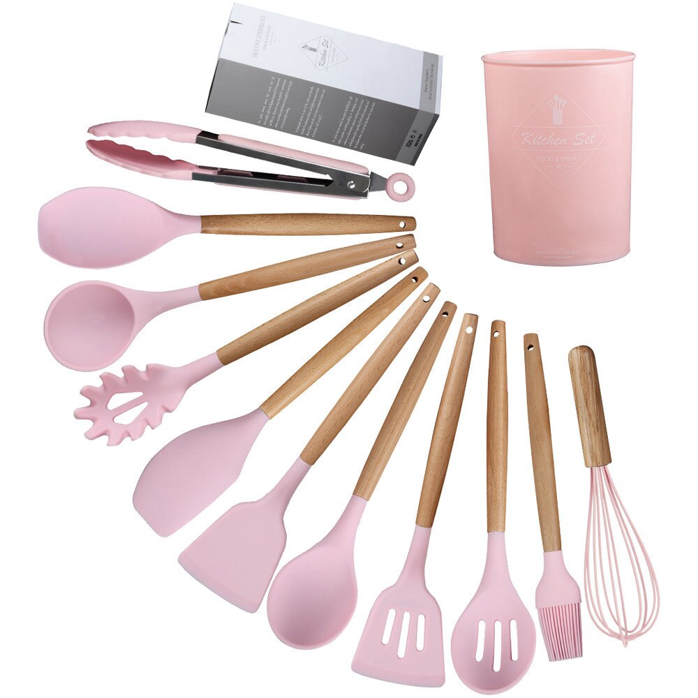 XYj Silicone Cooking Utensil Set Kitchen Utensils Grandado