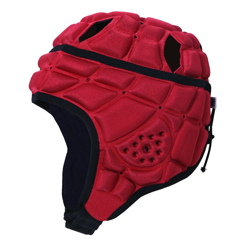 Kind Doelman Helm Rugby Rolschaatsen Helm Goed Verdikte EVA Anti-Collision Ondersteuning Voetbal Bescherming Gear: Rood / S