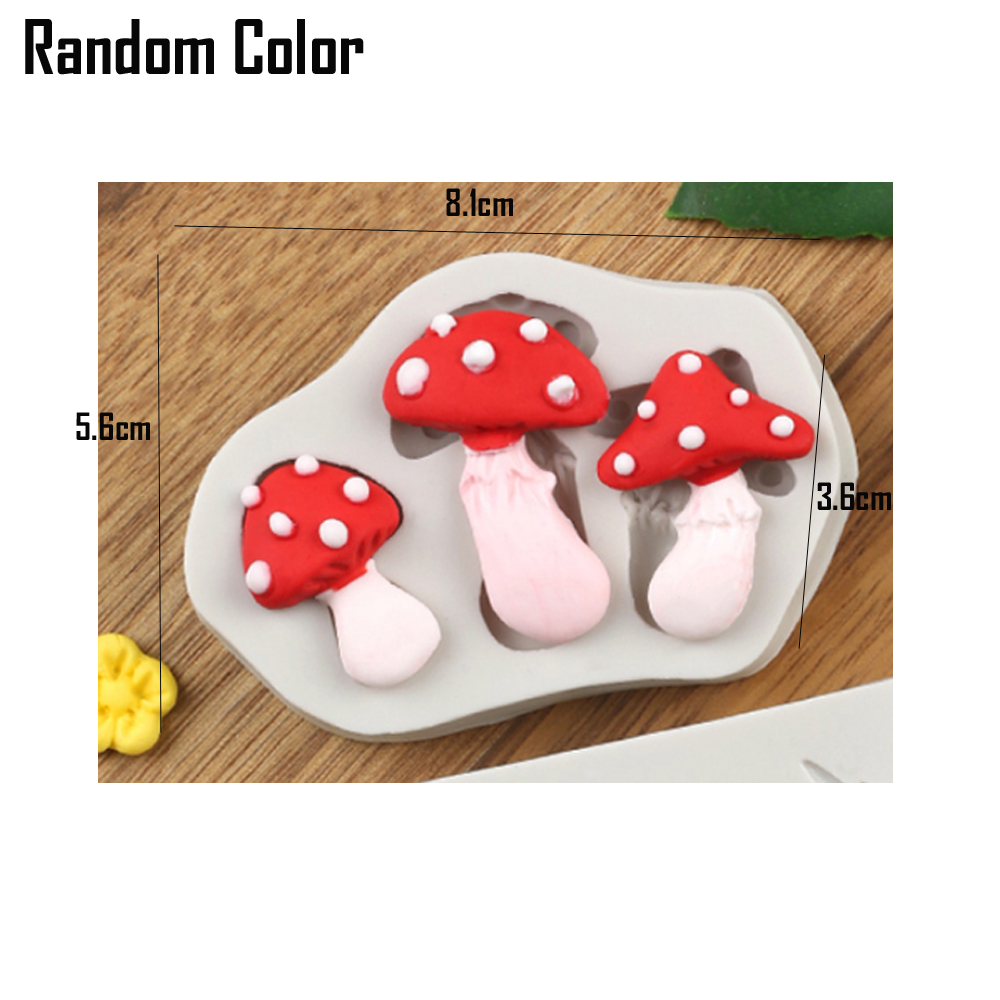 Tipi di fiaba Porta di lumaca Fungo Erba Fiore Zucchero Caramelle Torta Bordo Stampo in silicone Stampo per cioccolato Decorazione M302: Radura