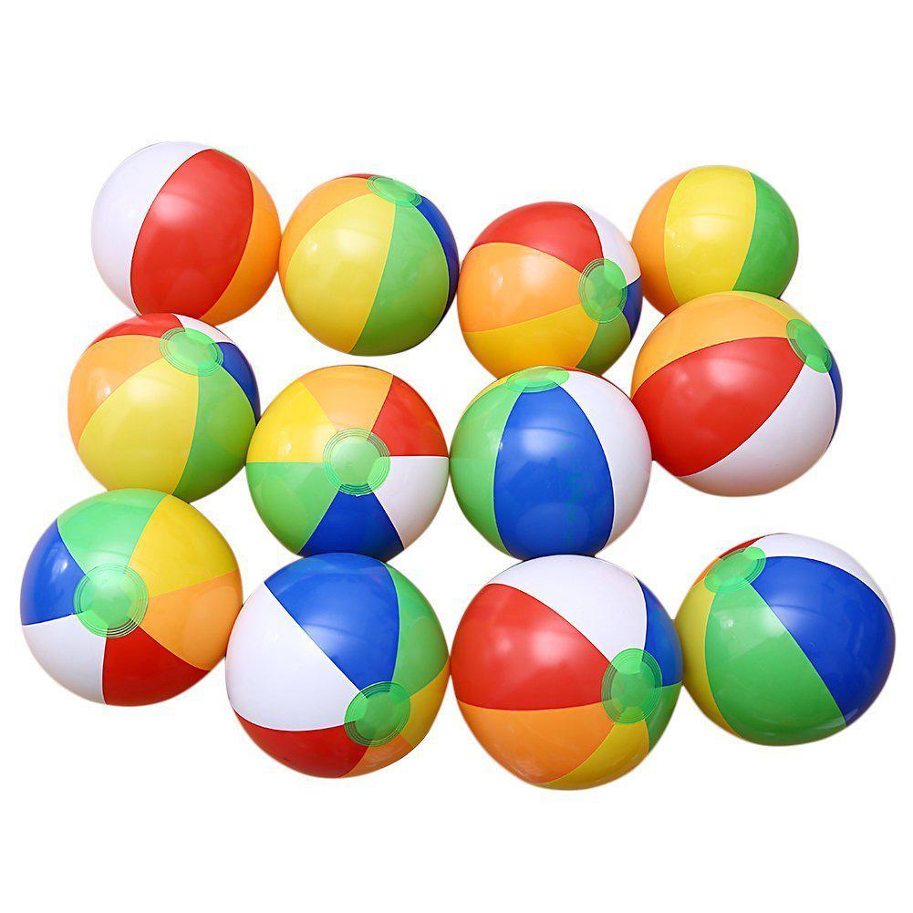 1 PCS 20 CM Regenbogen-Farbe Aufblasbare Strand Ball kinder Wasser Polo Geburtstag Neue Jahr Weihnachten Halloween spielzeug