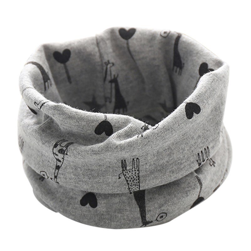 Printemps automne enfants coton écharpe bébé enfants écharpe hiver garçons filles dessin animé écharpes bébé mignon foulard w: H