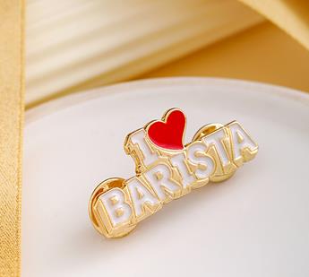Koffiekopje Keukengerei Emaille Broches Barista Schort Badge Jas Hoed Tas Pin Voor Vrouwen: C