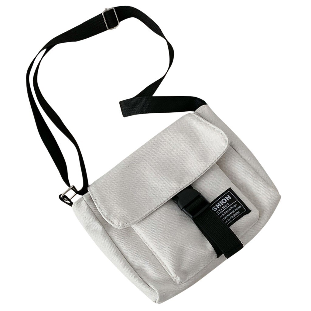 Ocardian Handtas Lady Retro Solid Grote Capaciteit Canvas Schoudertas Handtassen Canvas Open Vrouwen Tassen Bolsos Mujer O23: WH