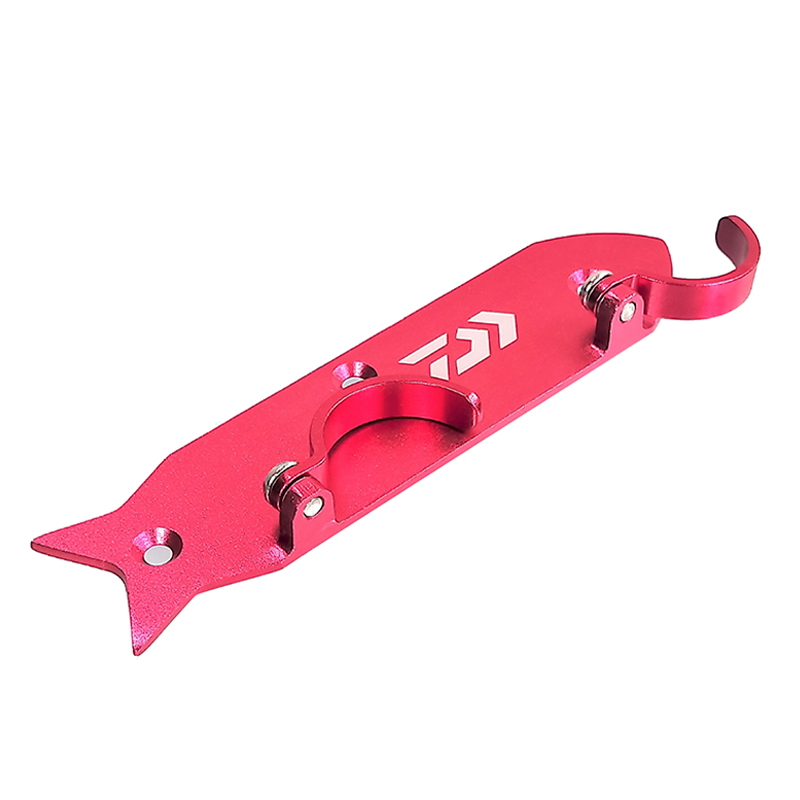 Boîte de pêche Portable, outil de suspension latérale, support pliable en alliage d&#39;aluminium, support de canne à pêche, accessoires: Red L