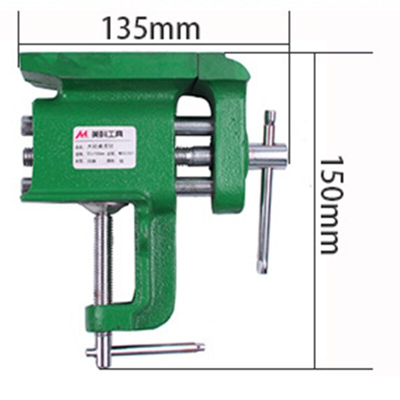 Bench Vise Hand Jewelers Hobby Tools Accessories Table Cast iron 50*95mm With Large Anvil Mini Clamp-On Bench Vise