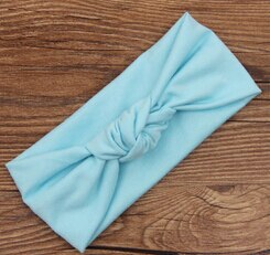 Baby Krawatte Knoten Stirnband Gestrickte Baumwolle Kinder Mädchen elastische haar bands Turban bögen für mädchen Stirnbänder Sommer bandeau bebe: 5