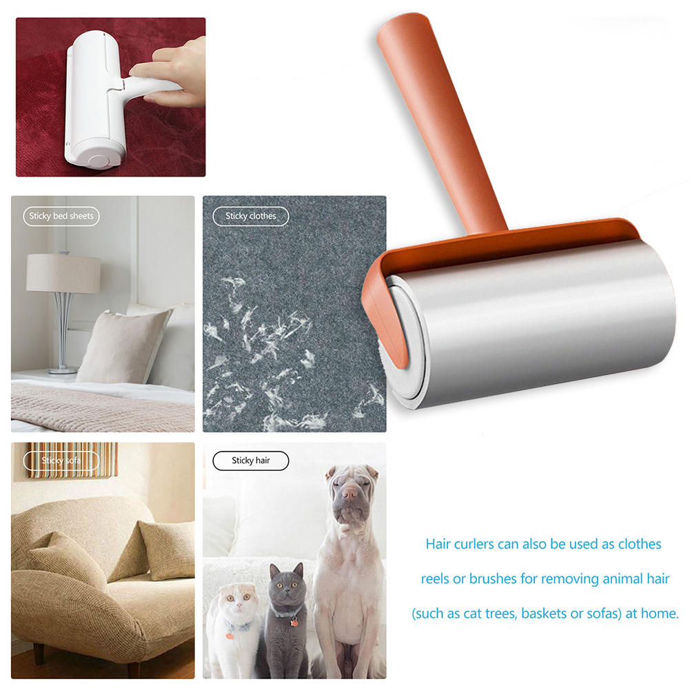 Sticky Paper Roller Super Sticky Clothes Lint Rolling Remover Sofa Fabric Pet Hair Dust Fuzz Removal Roller Cleaning Brush