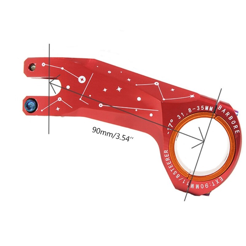 MTB Bicycle Stem -17 Degree Ultralight Aluminum Alloy Road Bike Handlebar Stem XXUF