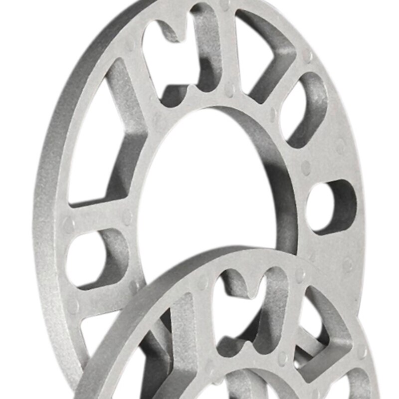 2 stk universal 10mm alu aluminium hjul afstandsstykker shims plade passer 4 / 5 studs