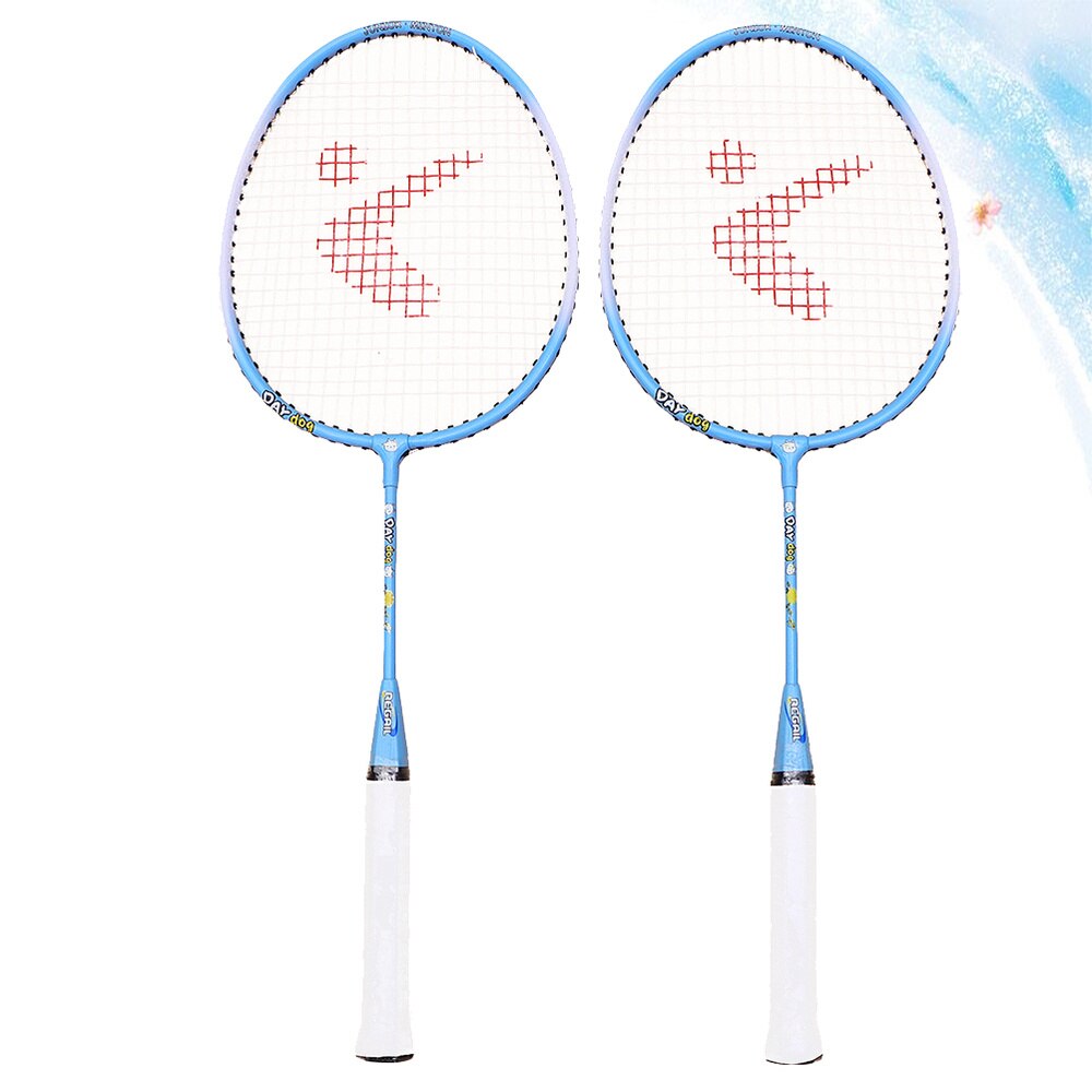 1 Pair Badminton Racket Aluminum Badminton Set Sport Equipment Sports Racket for Children Adult