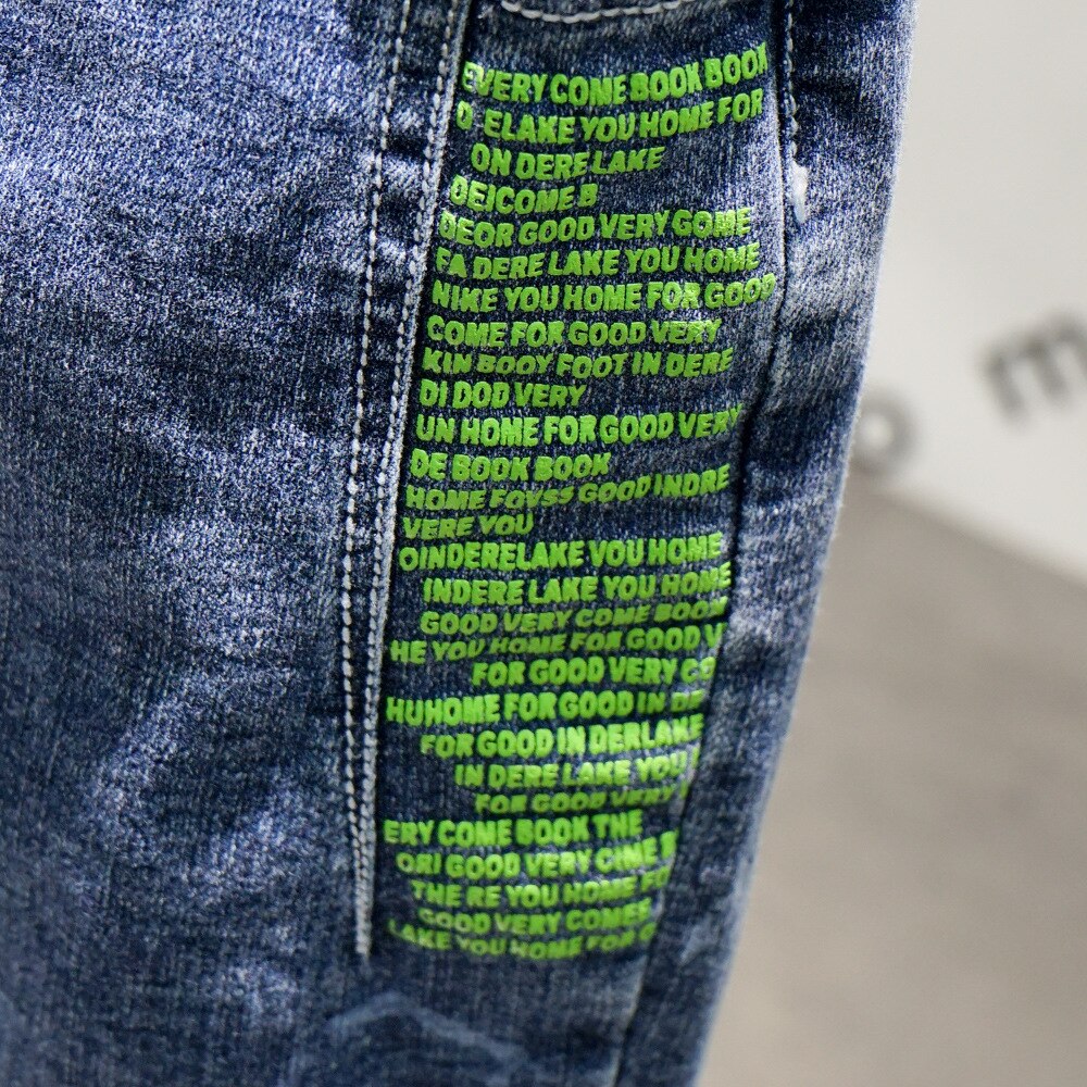 Boys Jeans Denim Trousers Kids Clothes Children Clothes Spring Autumn Boy Straight Cowboy Trousers Casual Pants 2-7Years