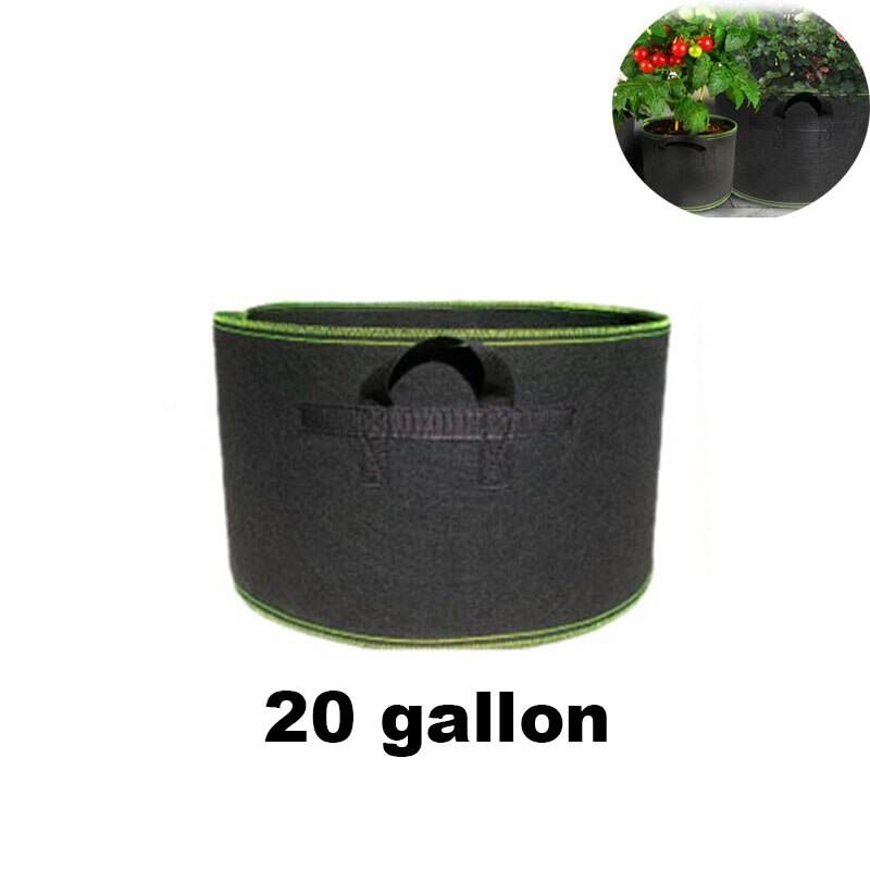 Plant Grow Bags Pot 15 20 25 30 Gallon Home Garden Tools Tree Strawberry Fabric Vegetable Jardin Growing Pots Gardening F20: 20 gallon C
