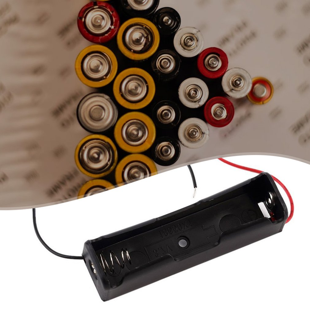 Durable One 18650 Battery Holder 1 Section With Line 18650 Battery Box 18650 Lithium Battery Box Single Section 3.7V