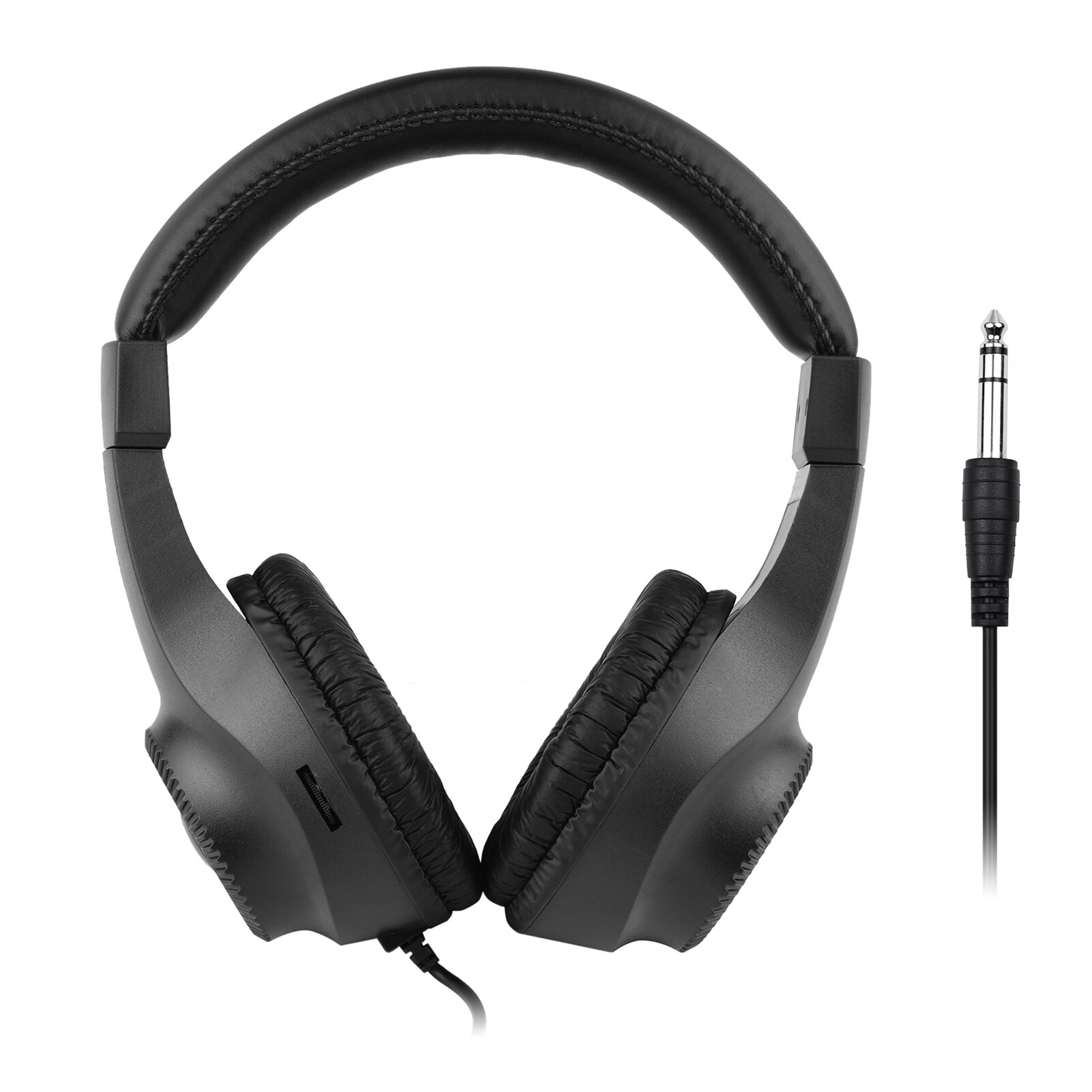 Wired Stereo Monitor Headphones Over-ear Headset 50mm Driver 6.5mm Plug for Recording Monitoring Music Game Playing DJ