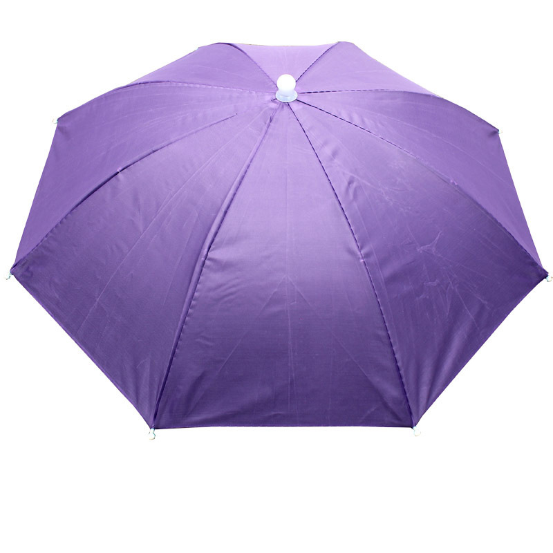 Chapeau de pluie Portable, parapluie pliant d'extérieur, pare-soleil de pêche, Anti-UV, couvre-chef de Camping, casquette de plage, accessoire: Gris foncé