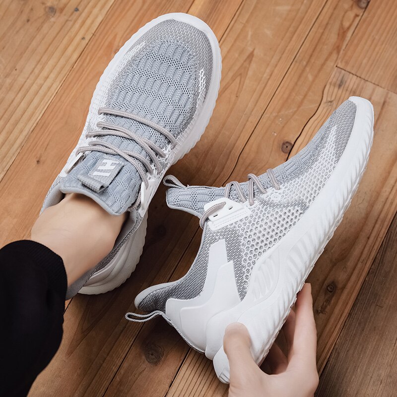 Ultralette åndbare sko mande sommer komfortable herre sneakers voksen mandlige tennissko store størrelse 39-44