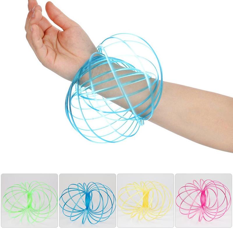 BaoChenYi Magic Flowtoys Random Color Flowring Toys Spring Flowtoys Anti Stress Flow Rings Toys For Christmas