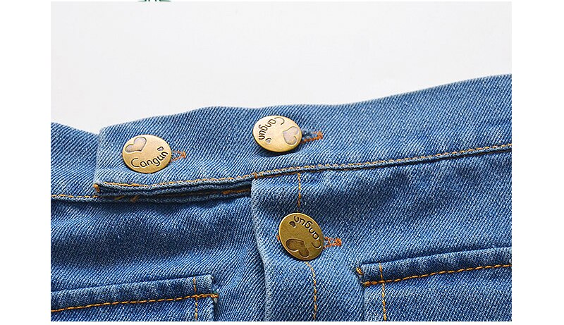 Zomermeisjes rok baby denim rok kinderen a-lijn rok kinderen broeken streetwear jeans zak drukknoop 2 to 7 jaar