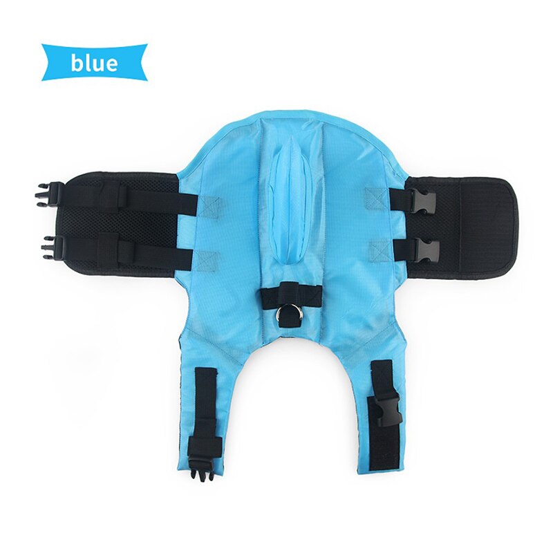 Honden zomervest, haai, zwemvest voor huisdieren, hondensurfpak, ademende chaleco salvavidas, vakantie, franse bulldog: Blauw / Xxl (40-50kg)