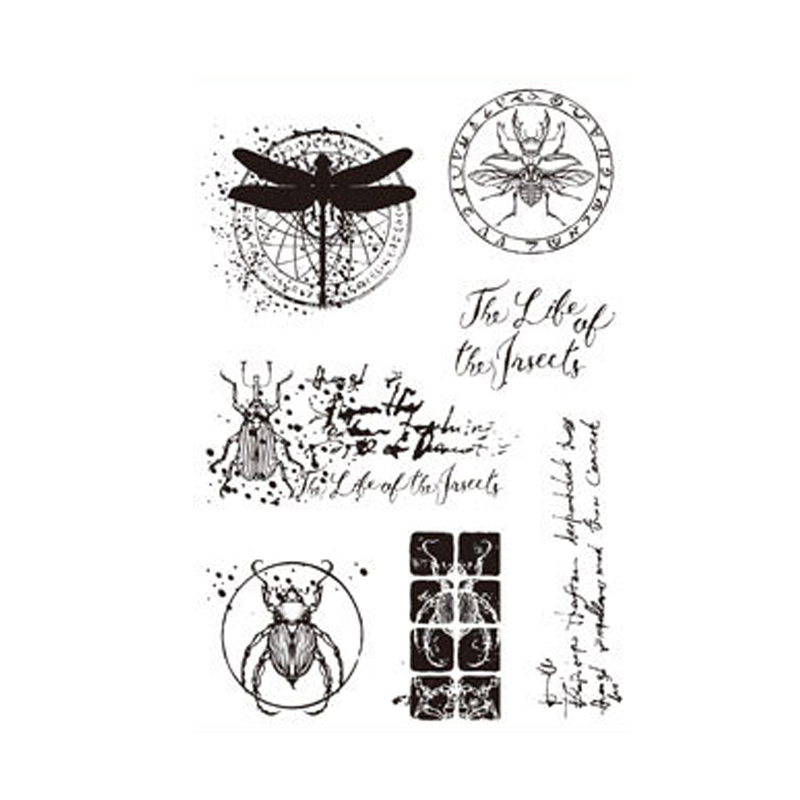 Animals Insect Clear Stamps Whale Deer Rubber Stamps Seal for DIY Scrapbooking Photo Album Decorative Template Crafts Stamps: SE156