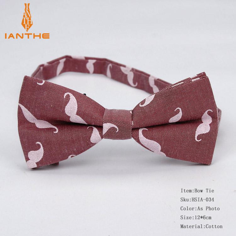 Ianthe-cravate de marié Vintage | , imprimé de moustache, avec nœud papillon, à la , pour hommes, Vestido Gravatas: IA034